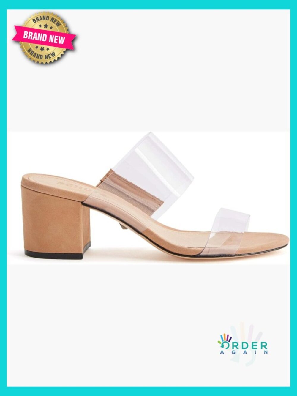 Chunky Heeled Slide Sandals - Wedding Guest Day to Night